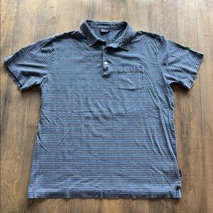 Patagonia three button cotton polo